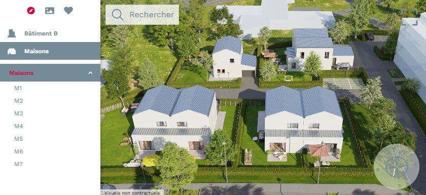 Houses and apartment buildings