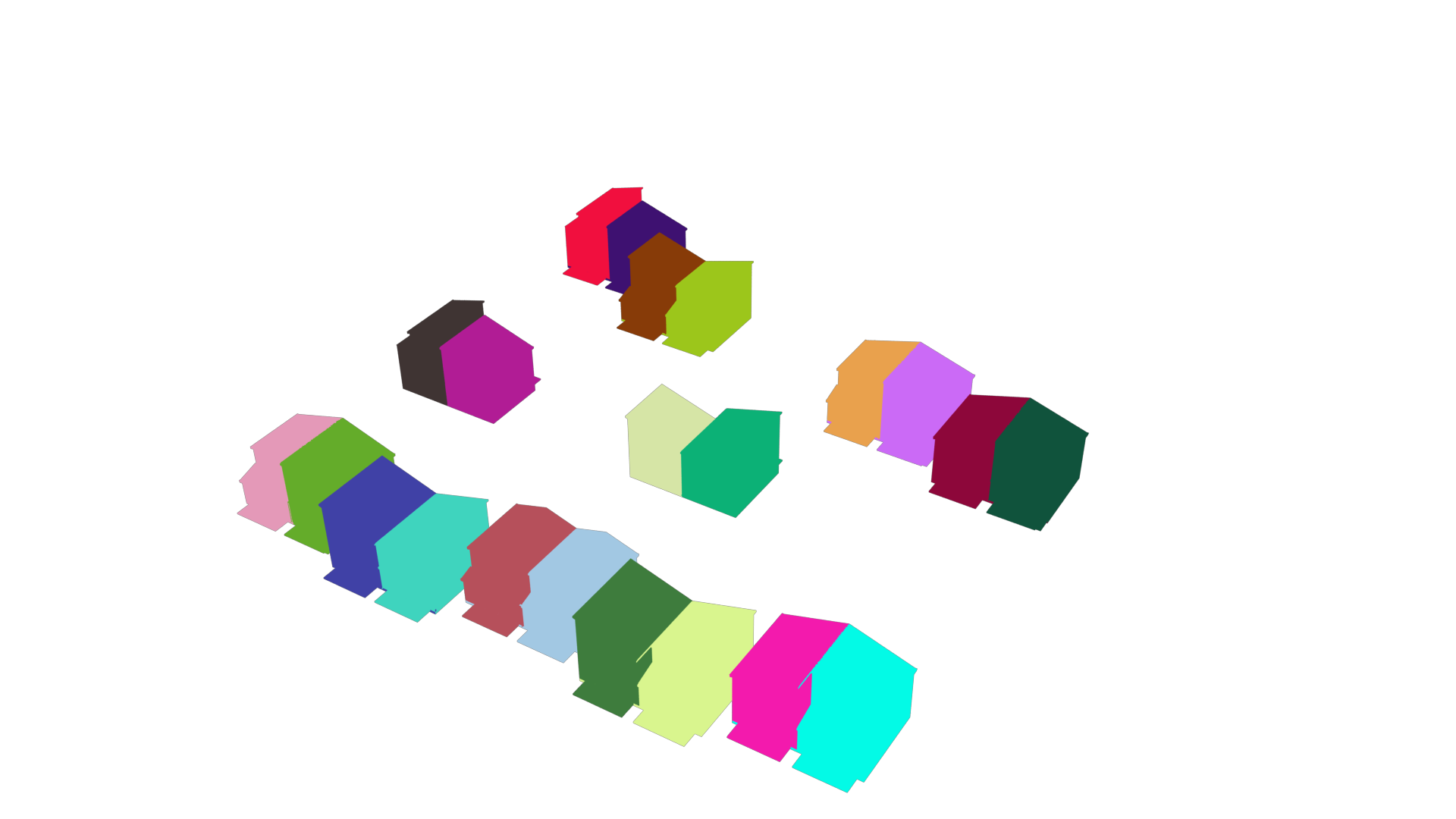 Mask layer for each clickable zone